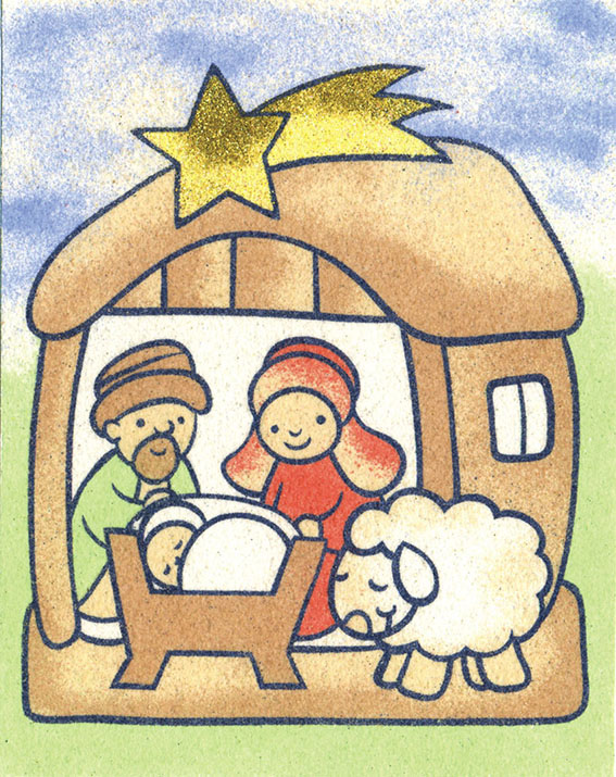 Pískování Sada Adventní II. 15x12cm (261)