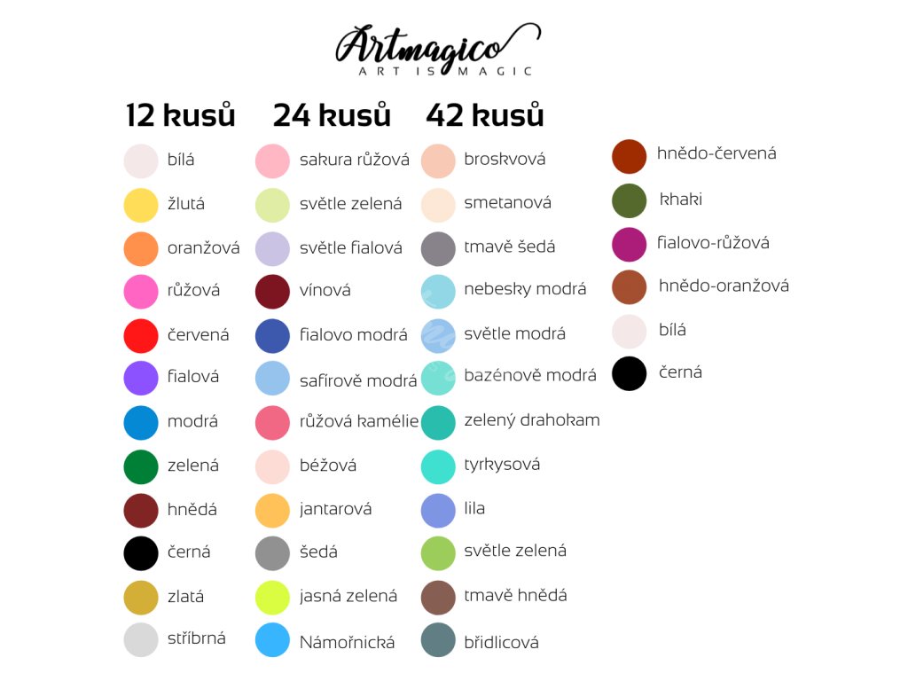 Artmagico akrylový popisovač s Extra jemným hrotem (0,7 mm) 24 ks