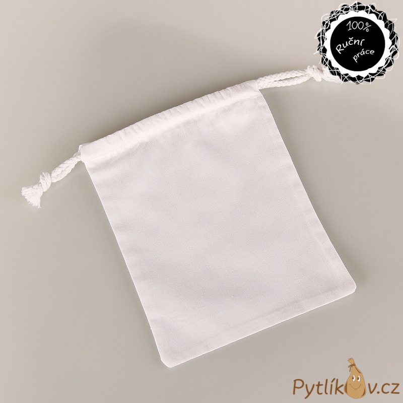 Pytlík bíly plátěný 30 x 40 cm