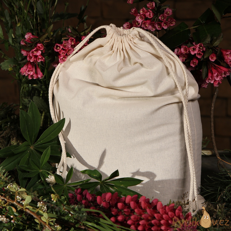 Pytlík režný plátěný 30 x 39 cm