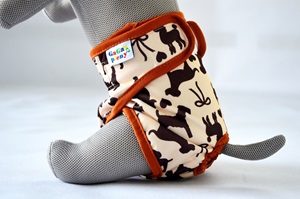 Hárací kalhotky pro psy Hnědý pes L