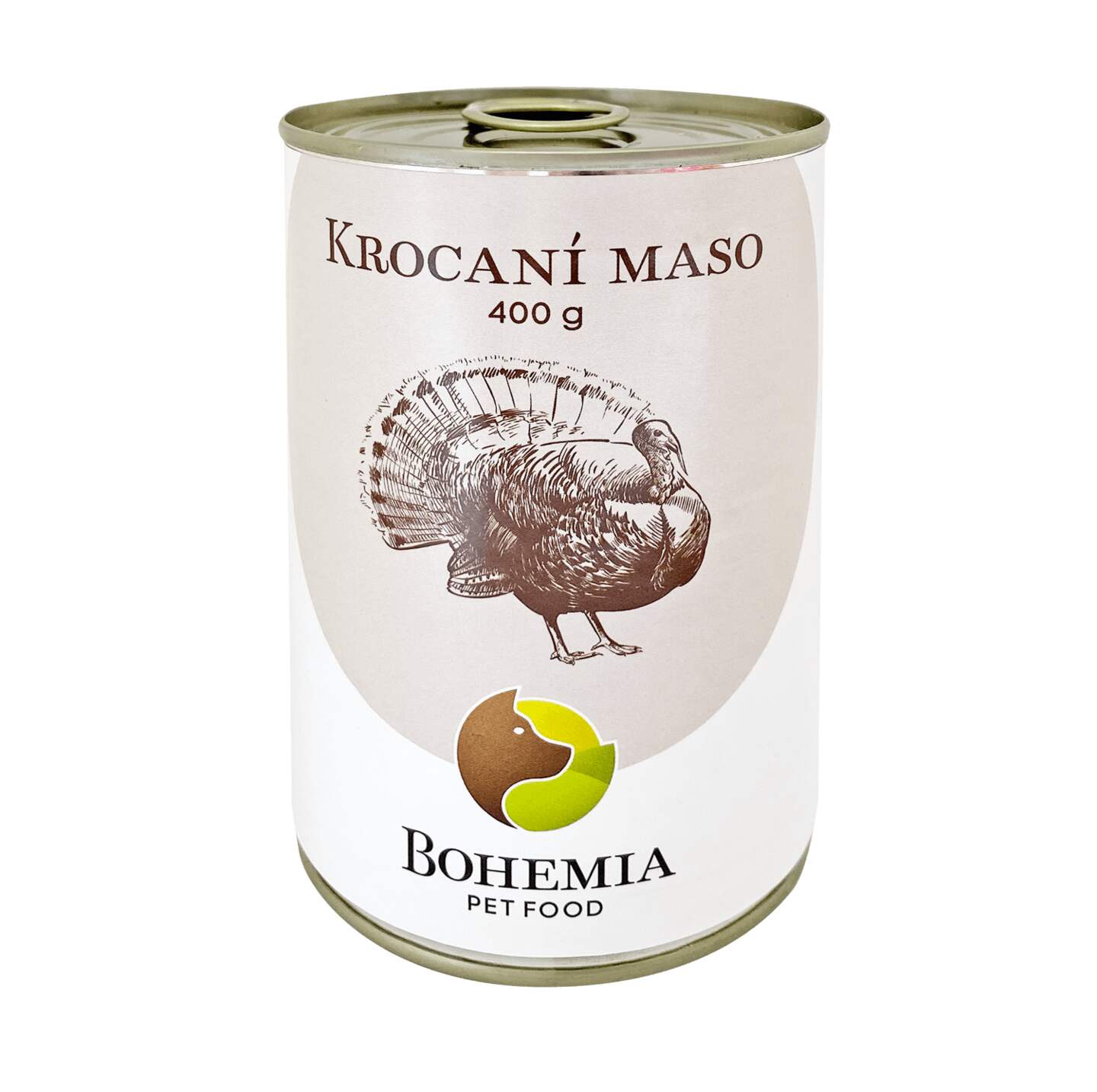 Konzerva pro psy Krocaní maso ve vlastní šťávě BOHEMIA 400 g