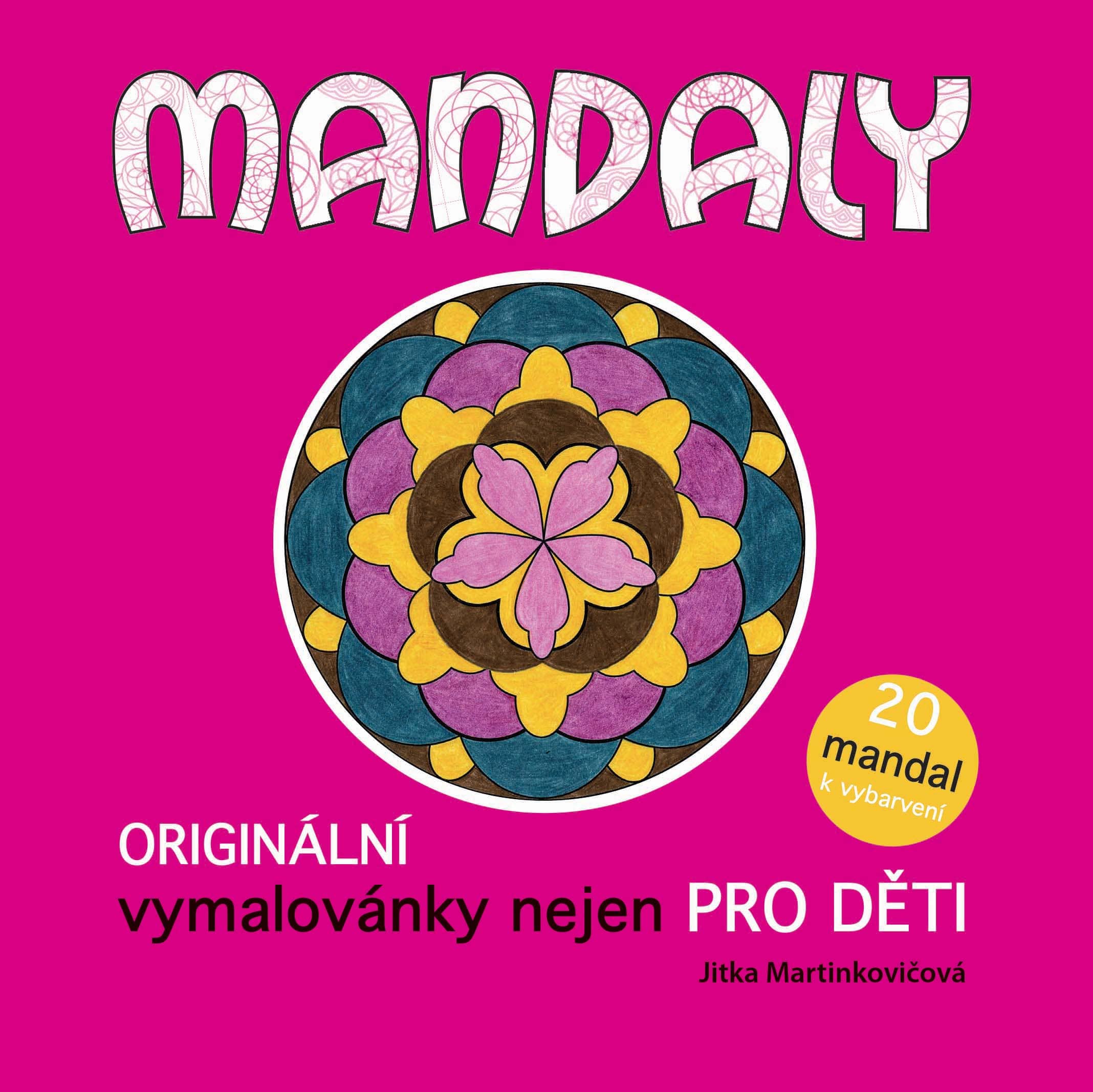 Mandaly pro děti Vymalovánky růžové (004)