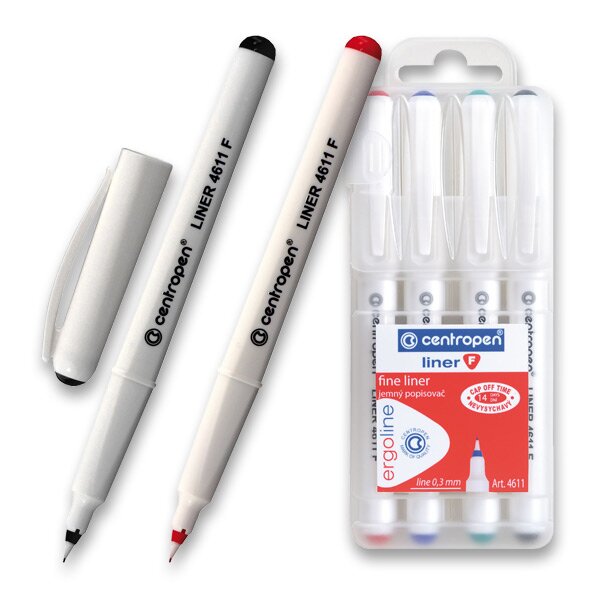 Centropen Liner 4611 sada 4 kusů 0,3mm