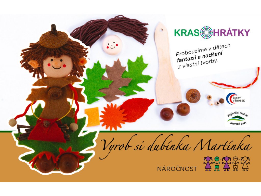 Krasohrátky Kreativní sada Dubínek Martínek