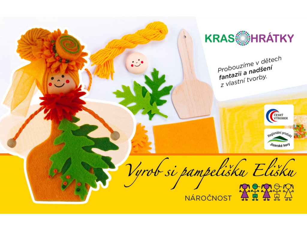 Krasohrátky Kreativní sada Pampeliška Eliška