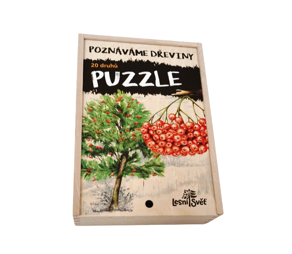 Lesní svět Sada Puzzle Poznáváme dřeviny