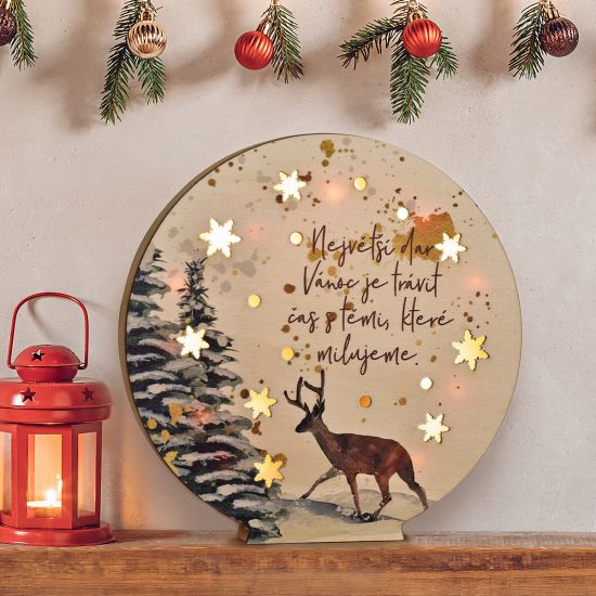 Housedecor LED dekorace koule - Největší dar Vánoc
