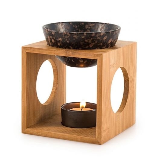 Housedecor Aroma lampa bambus keramika