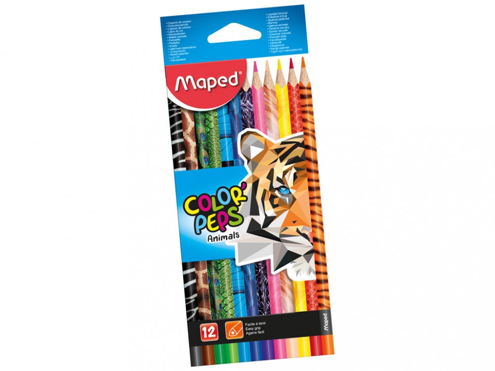 Pastelky Maped Color Peps Animals 2212 12 ks