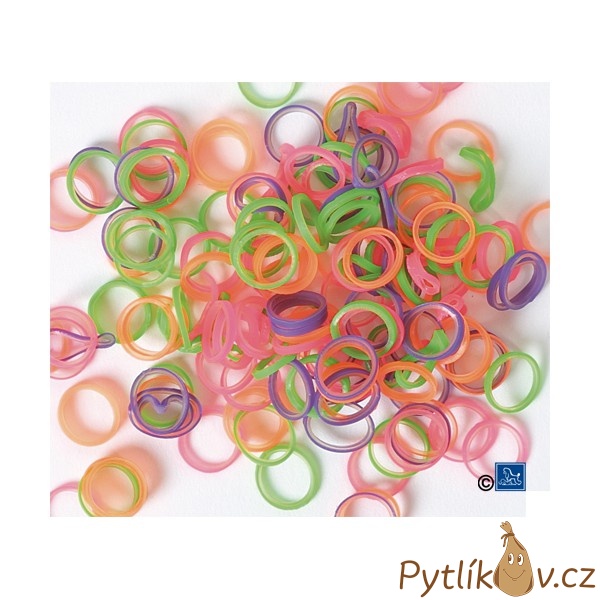 Latexové gumičky - mix barev 100ks/9mm