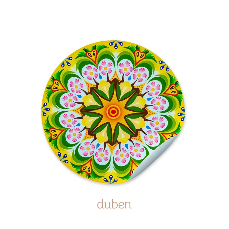 Samolepky z kolekce kalendář 96 mm Duben
