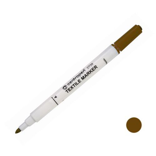 Centropen popisovač na textil 2739 hnědý 1,8mm