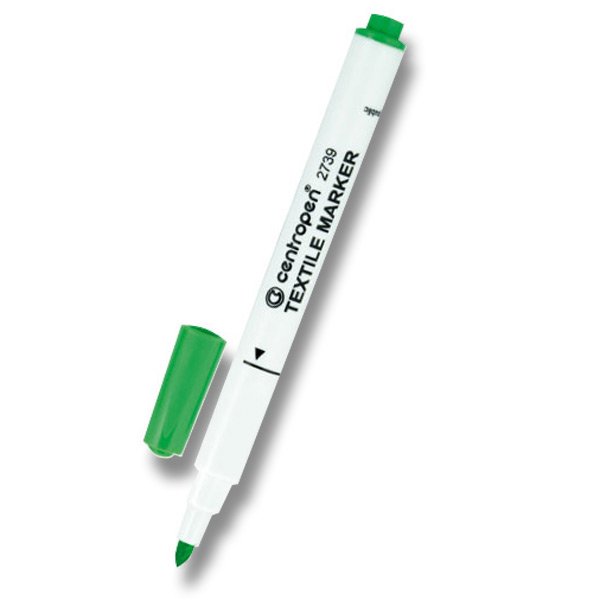 Centropen popisovač na textil 2739 žlutozelený 1,8mm