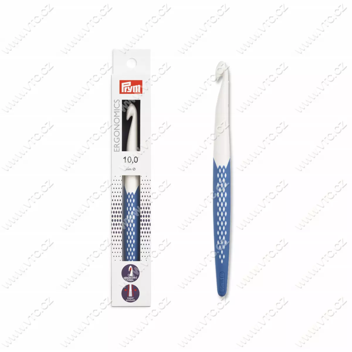 Plastový háček na vlnu 10 mm 18 cm PRYM ERGO