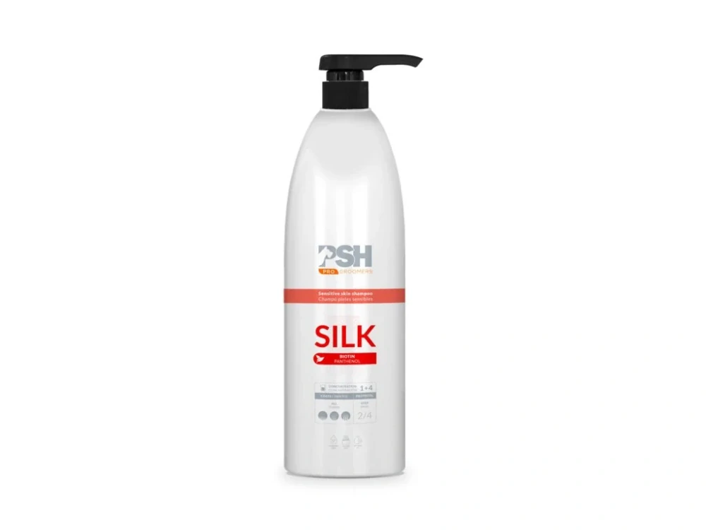 PSH Šampon pro psy Silk Hedvábný X2 s Biotinem 1000ml
