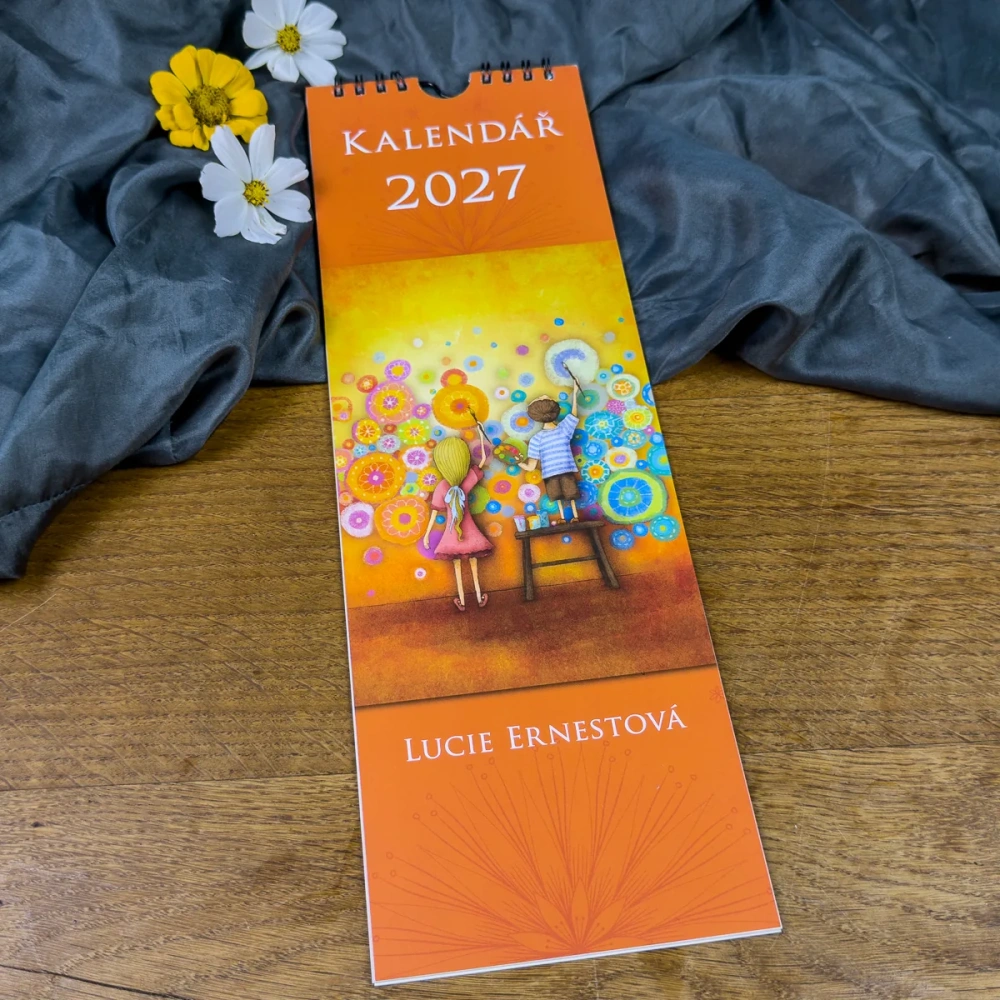 Duhová kočka Kalendář kravata 2027