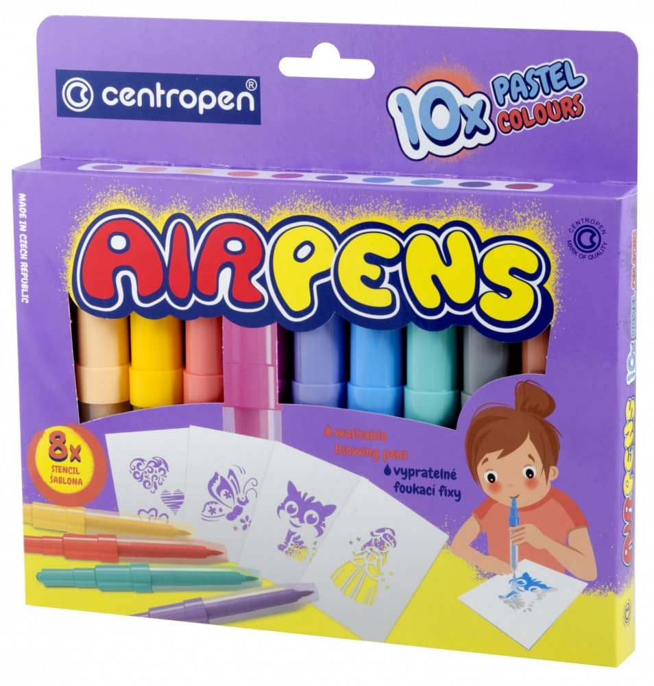 Centropen Foukací fixy AIR PENS 1500/10 PASTEL 10 ks