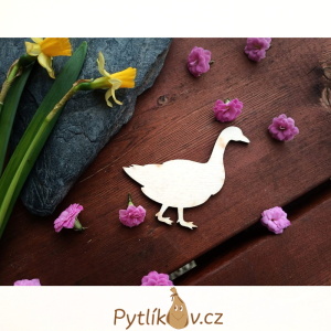 Dřevokaz Husa -  dřevěný výřez