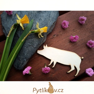 Dřevokaz Prase -  dřevěný výřez