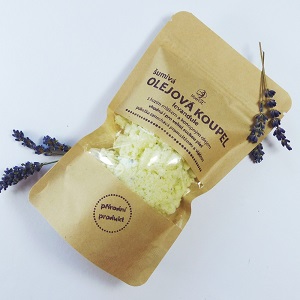 libebit Olejová koupel s kozím mlékem a konopným olejem Levandule