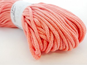 YarnMellow Bavlněná šňůra Berry 3mm Lososová