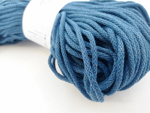 YarnMellow Bavlněná šňůra Berry 5mm Jeans