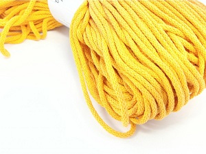 YarnMellow Bavlněná šňůra Berry 5mm Kurkuma