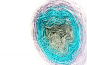 YarnMellow Duhová klubíčka Butterfly Mini 82. Ledovec