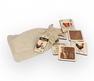 Lesní svět MINI Frotážová sada Na dvorku