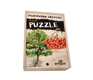 Lesní svět Sada Puzzle Poznáváme dřeviny