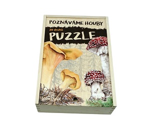 Lesní svět Sada Puzzle Houby