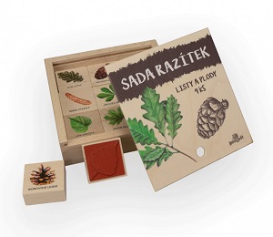 Lesní svět Razítka 9 kusů Listy a plody