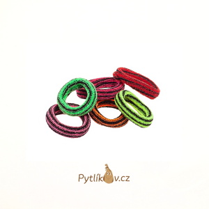 Sada 6 ks gumiček do vlasů průměr 2 cm - Mix barev