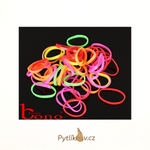 Sada 50 ks silikonových gumiček (Ø 1 cm) - mix