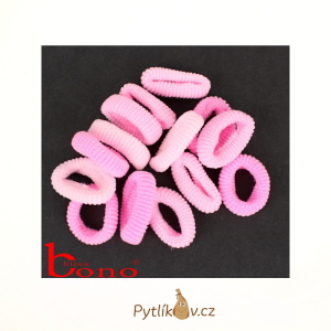 Gumička do vlasů 1 ks - růžová, modrá, hnědá