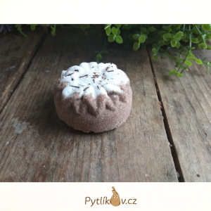 Mýdlárna Erdé Čokoládová neparfemovaná šumivá bombička 25 g