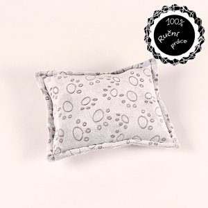 Mazlící polštářek tlapky šedé 35cm x 45cm