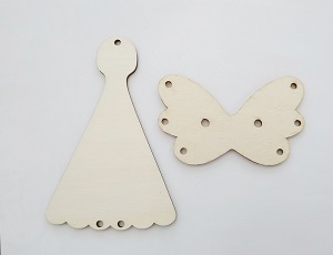 Dřevěné výřezy Anděl malý z překližky 1. 12,5x10cm (472)