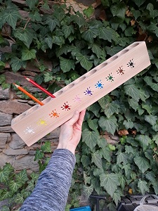 Dřevokaz Pastelkovník velký - barevné kaňky