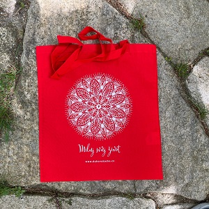 Duhová kočka Ekotaška – Miluj svůj život – barevná