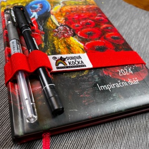 Duhová kočka Gumička na velký diář