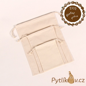 Pytlík režný plátěný 15 x 19 cm