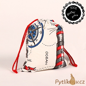 Pytlík námořní plátěný 15 x 19 cm