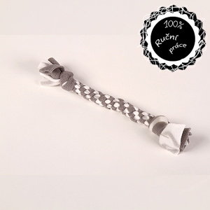 Přetahovadlo pletené šedé 30cm Smarti Fashion