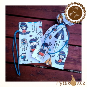 Indiáni plátěný pytlík 14 x 25 cm