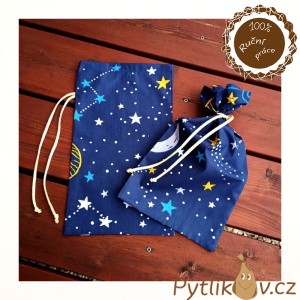 Vesmír plátěný pytlík 29 x 45 cm