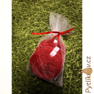 Laděnky sada Julča červená - odličovací tampony 3 ks v pytlíčku