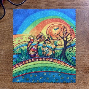 Duhová kočka Hadřík na brýle Kočky