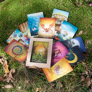 Duhová kočka Inspirační karty Cesta k sobě v rámečku